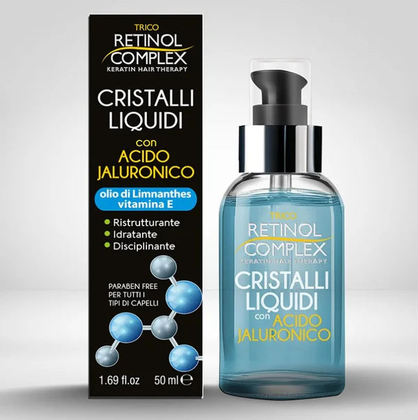 CRISTALLI LIQUIDI CON ACIDO JALURONICO e VITAMINA E 50ml