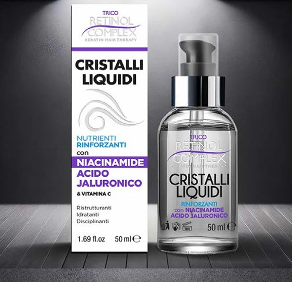 CRISTALLI LIQUIDI CON NIACINAMIDE E ACIDO JALURONICO 50ml