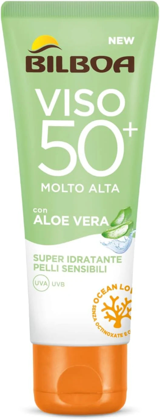 BILBOA VISO SPF50 PELLI SENSIBILI ALOE VERA